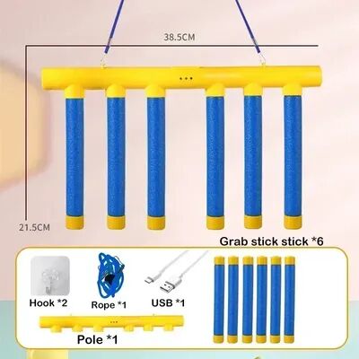 Multisell Products Hub Fast Catch Reaction Training Toy For Kids Hand Eye Coordination Game Falling Sticks Challenge blue