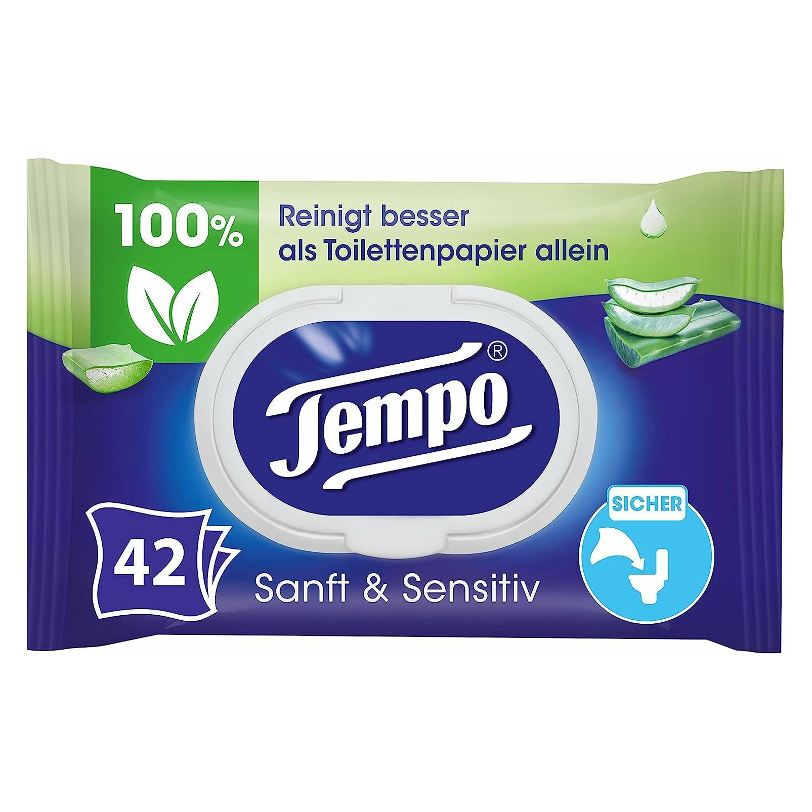 Tempo Feuchttücher sanft&sensitiv Aloe Vera (1 x 42 Stk.) (836194)