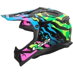 LS2, Motorradhelm, MX708 FAST II GROTESK MX-Helm (S, 55 - 56 cm)