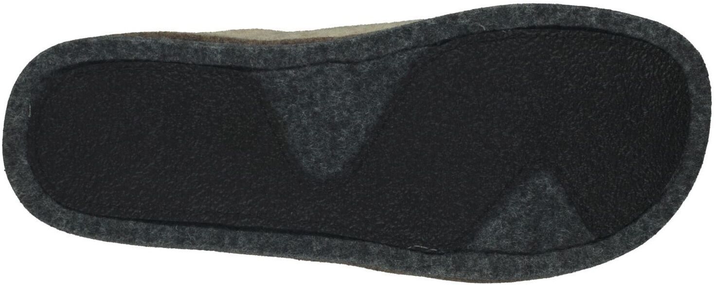 Pantoffel ROHDE "CALMYS N15", Damen, Gr. 39, Filz, beige (natur, meliert), Schuhe Pantoffel, Clog, Hausschuh, Homeslipper, Filz in melierter Optik natur, meliert 39, Filz