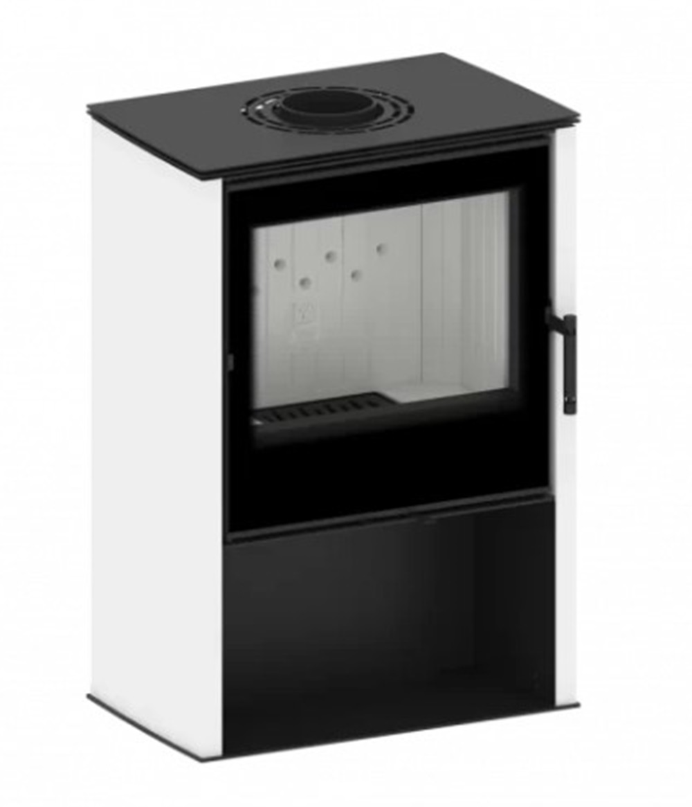 Kaminofen HITZE LUPO M - weiß - 8,7 kW