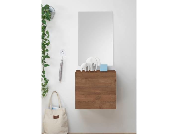 Garderobenschrank HOME AFFAIRE Infinity , braun (mercure), B:55cm H:50cm T:30cm, Schränke, Garderobenschrank