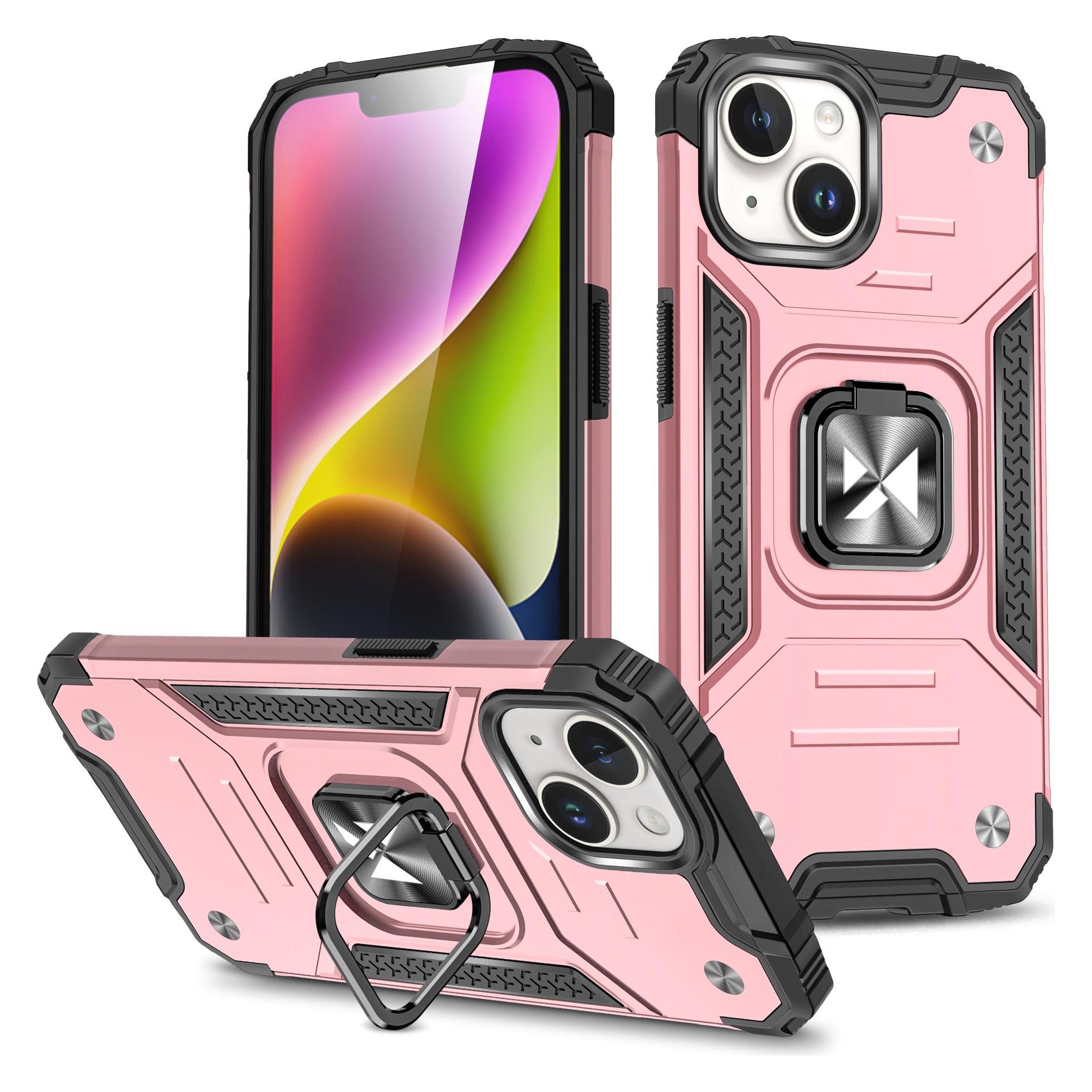 Wozinsky Gepanzerte Hülle mit Fingerhalter für iPhone 15 Plus Ring Armor - Gold (Apple iPhone 15 Plus) (1409315874)