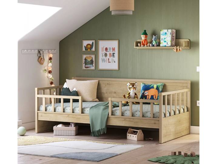 Möbel-Zeit Kinderbett MOCHA 100x200 cm, Optional mit Ausziehbett