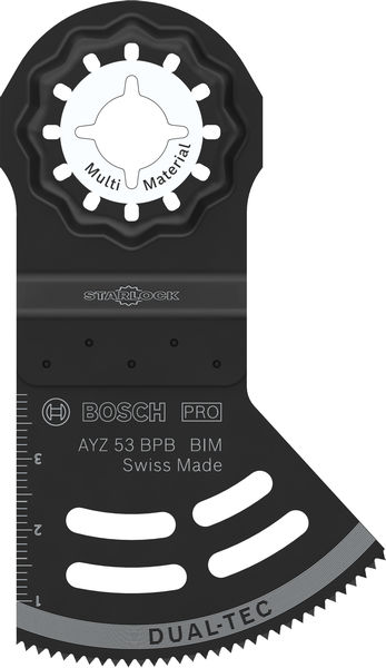 Bosch PRO AYZ 53 BPB Blatt für Multifunktionswerkzeuge, 53 x 40 mm, 10er-Paket 2608669116