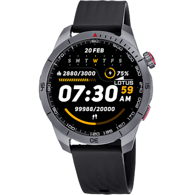Smartwatch LOTUS "Smartwatch", schwarz, schwarz, Smartwatches, Herren, Smartwatch, Armbanduhr,Herrenuhr,Bluetooth,Steuerung der Smartphone-Kamera,Wecker