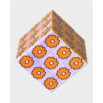 Art Cube - Flower Pop Puzzle Game Cube with Artistic Patterns