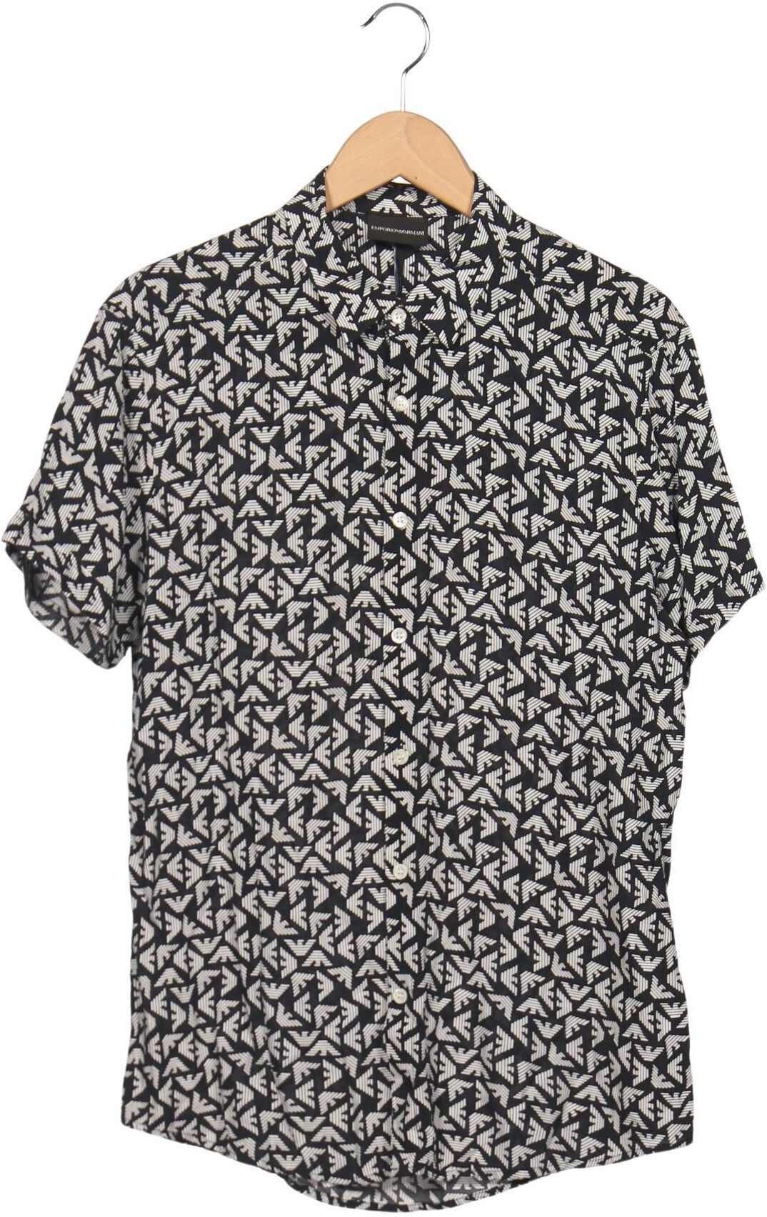 Giorgio Armani Emporio Armani Herren Hemd, Mehrfarbig, Gr. L, Viskose - Second Hand