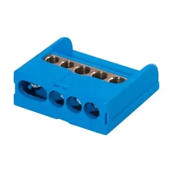 F-tronic Hauptleitungsklemme 5-fach 1-polig bl FIK berührsich 2st/10qmm 3st/16qmm
