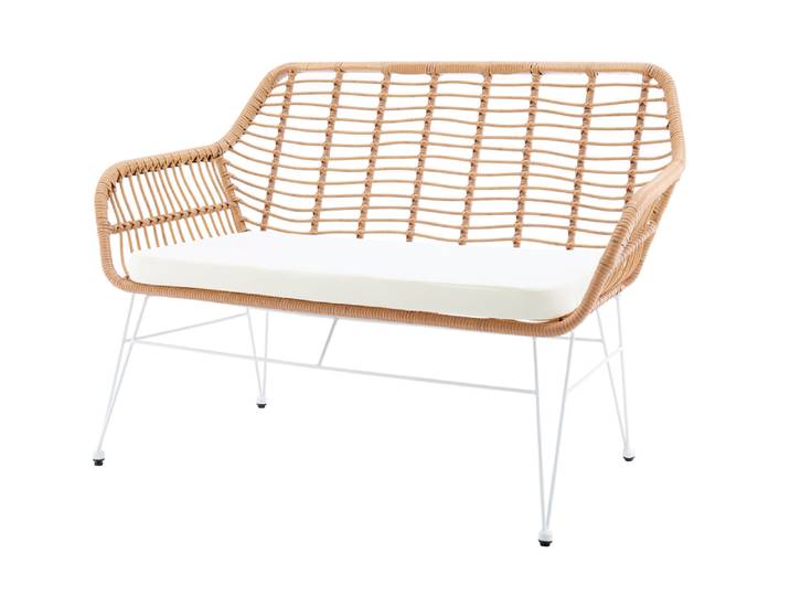 SalesFever Sitzbank Rattanoptik natur