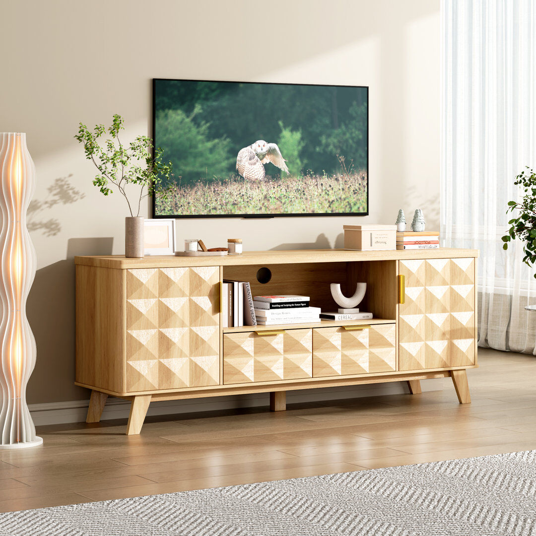 Norden Home TV Stand for TVs up to 65" Oak 65"