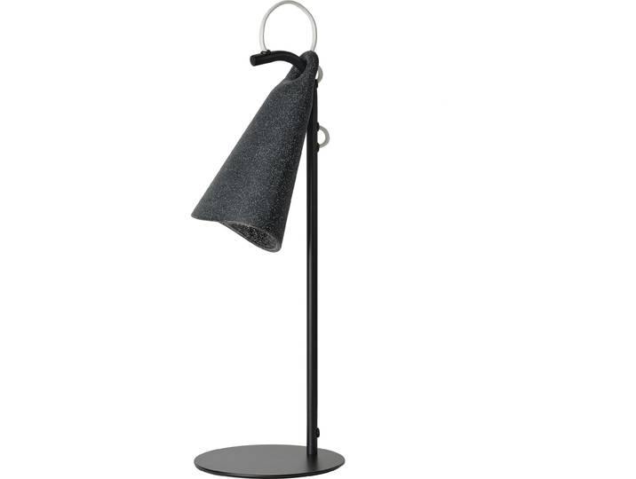 OSRAM Decor Bell Tischleuchte E27 Schwarz, Tischlampe, Metall, PCR, mit flexibel einstellbarem Leuchtenschirm