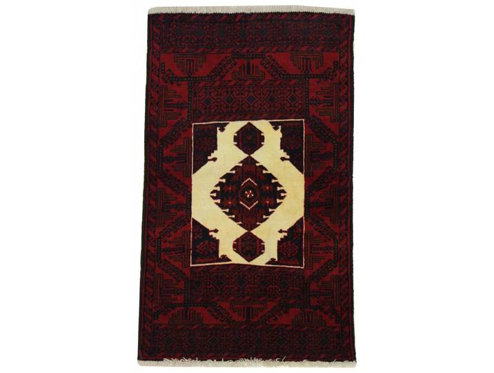 Belutsch Teppich 89x147 Handgeknüpft Orientteppich Perserteppich Wolle