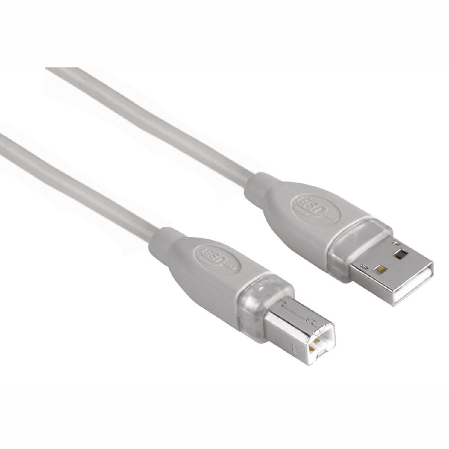 Hama USB-kabel USB-A naar USB-A, 7,5 meter, grijs