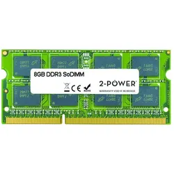 2-Power Laptop Memory SODIMM, DDR3, 8 GB, 1600 MHz, (36119-uniw) (1 x 8GB, 1600 MHz, DDR3-RAM, SO-DIMM), RAM