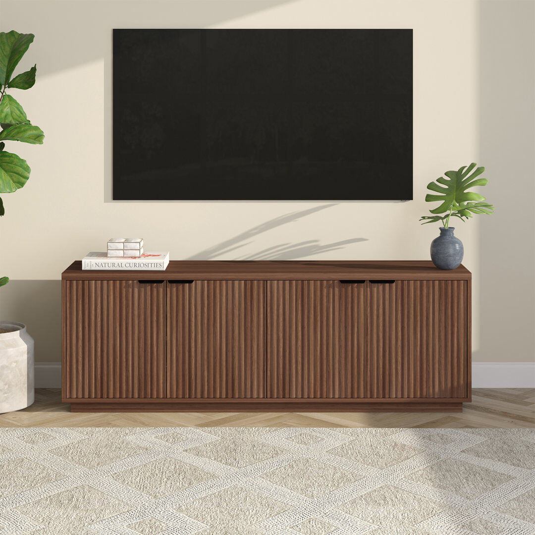 Brayden Studio Cloran TV Stand for TVs up to 78" Brown 78"