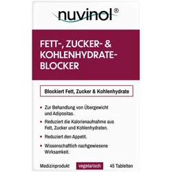 nuvinol Fett-, Zucker- & Kohlenhydrate-Blocker 45 St