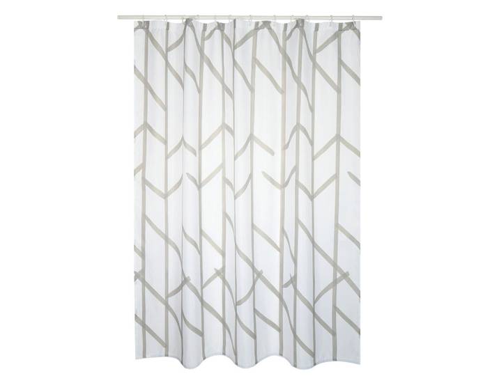 Spirella Duschvorhang Tree, Taupe, Graphik, 180x200 cm, antibakteriell, wasserundurchlässig, Heimtextilien, Badtextilien, Duschvorhänge
