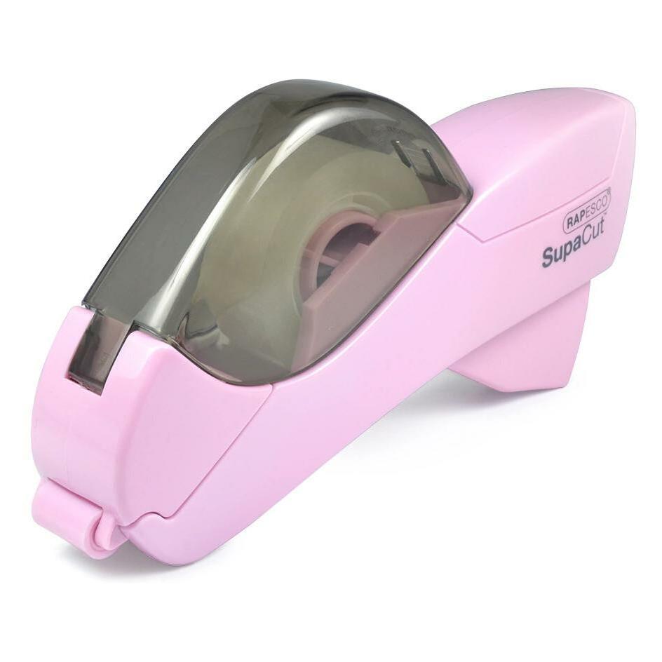 Rapesco automatischer Klebefilm-Abroller SupaCut, rosa (1441)