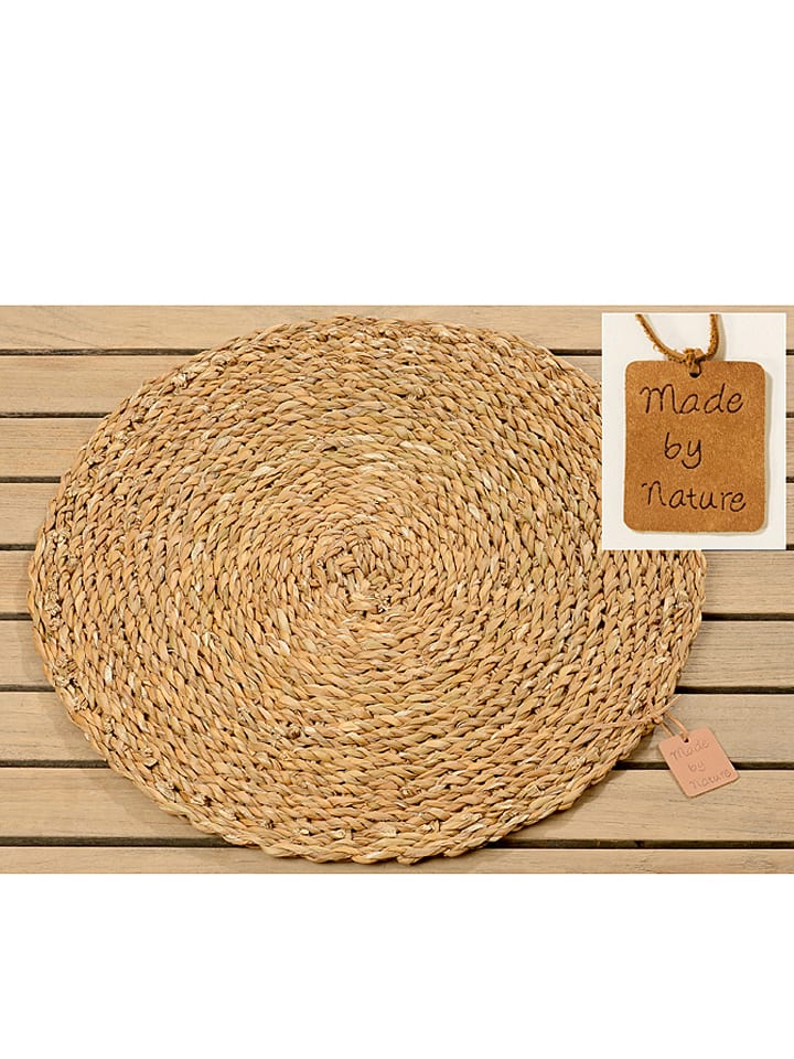 Boltze Tischset "Sophy" in Natur - Ø 40 cm - onesize