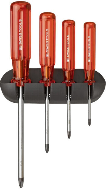 PB Swiss Tools Set de tournevis 4 pièces PH avec support mural Classic (PB 242)