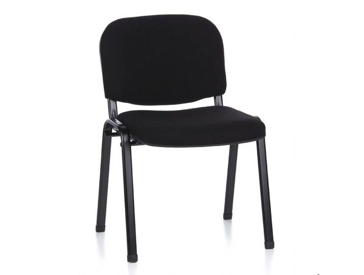 Chaise à quatre pieds - hjh OFFICE - XT 600 SW - Noir - Tissu