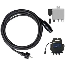 Schuko-Anschlusskabel 5M /10M /15M für APsystems EZ1-M & Deye SUN-M80G4-EU-Q0 - 10 Meter