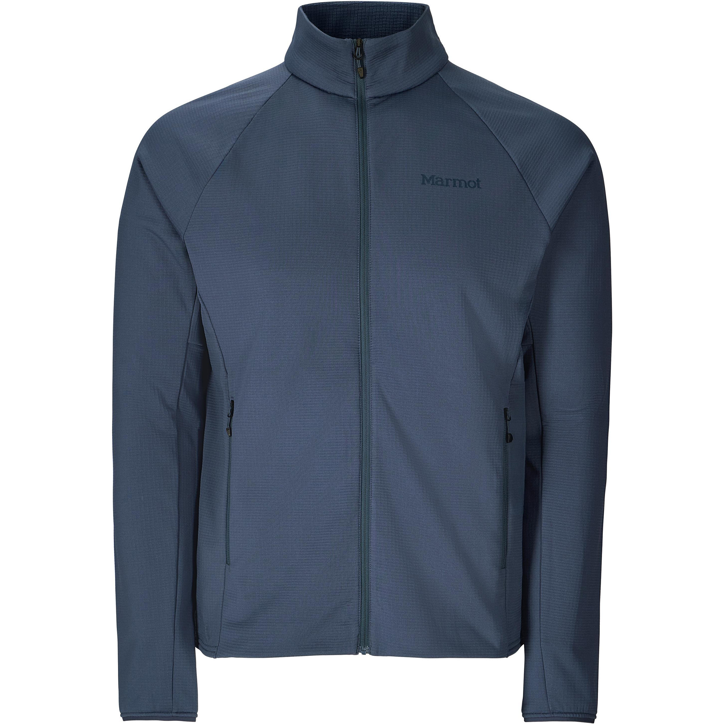 Marmot Leconte Fleece Herren Fleecejacke blau Größe XXL Trekking Elastisch