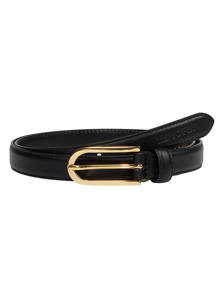 Marc O´Polo Leder-Gürtel in Schwarz - 80