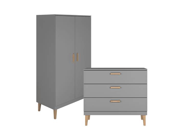 Commode et armoire Kocot Kids Kubi - Gris