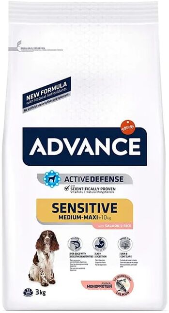 Advance Ração Para Cães Sensitive Salmão e Arroz 3 Kg