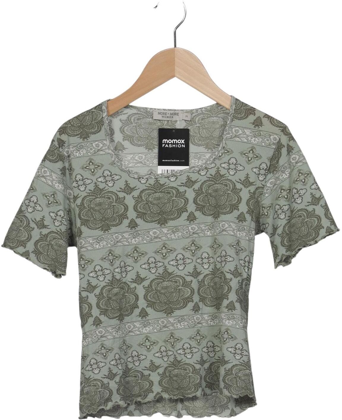 More & More Damen T-Shirt, Grün, Gr. M, kein / Etikett - Second Hand