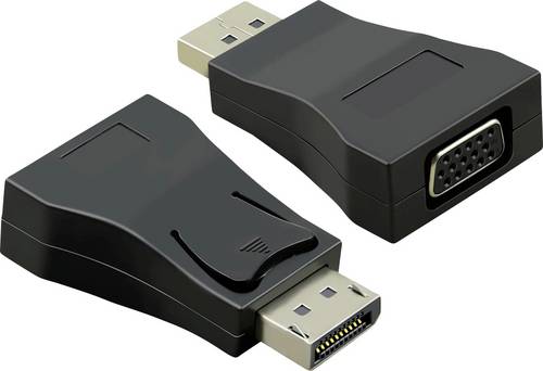 Value 12.99.3156 Adapter [1x DisplayPort Stecker - 1x VGA-Buchse] Schwarz