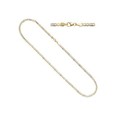 Goldkette JOBO, gold (gelbgold 333), Halsketten, Damen, Gelbgold 333, L: 45, Goldkette, Steg-Panzerkette 333 Gold 45 cm