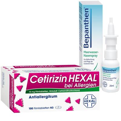 Allergie-Set Cetirizin + Bepanthen Augen- und Nasensalbe 1 St Set