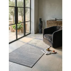 Läufer Waschbar Grau 80x300 cm - KASOS   Kadima Design