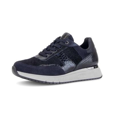 Sneaker GABOR "Sneaker low", Damen, Gr. 40,5, blau, Schuhe Sneaker