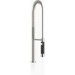 Dornbracht Profibrausengarnitur, runde Rosette, Antikalk-System, 27799970-08, Farbe: Platin