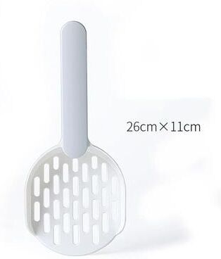 Uplifted Finds Candy Colored Horizontal Handle Cat Litter Scoop gray White