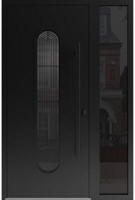 VDOMDOORS Ronex 0521 Black Steel Exterior Door