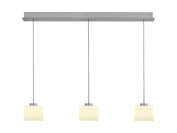 Pendellampe Abby Silber/Opalweiss Metall/Glas 2100 lm B 110 cm - LED - Lichtfarbe: Extra warmweiss - LED Energiesparlampen