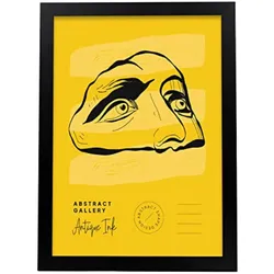 POSTER Fesselnde Augen A3 Schwarzer Rahmen