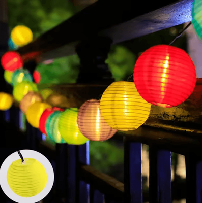 Inspire Curations Solar Lantern Fairy String Lights Waterproof Outdoor Garden Garland colourful Lantern 3.5m 10leds