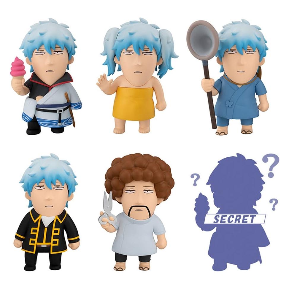 Megahouse Gintama x Okawabukubu Trading Figure We love Ginsan 10 cm Blind Box Assortment (6) (MEHO847493)