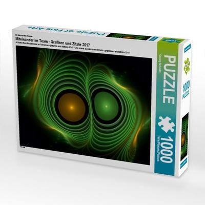 CALVENDO Puzzle Ein Motiv aus dem Kalender Miteinander im Team - Grafiken und Zitate 2017 | 1000 Teile Lege-Größe 64x48cm Foto-Puzzle für glückliche
