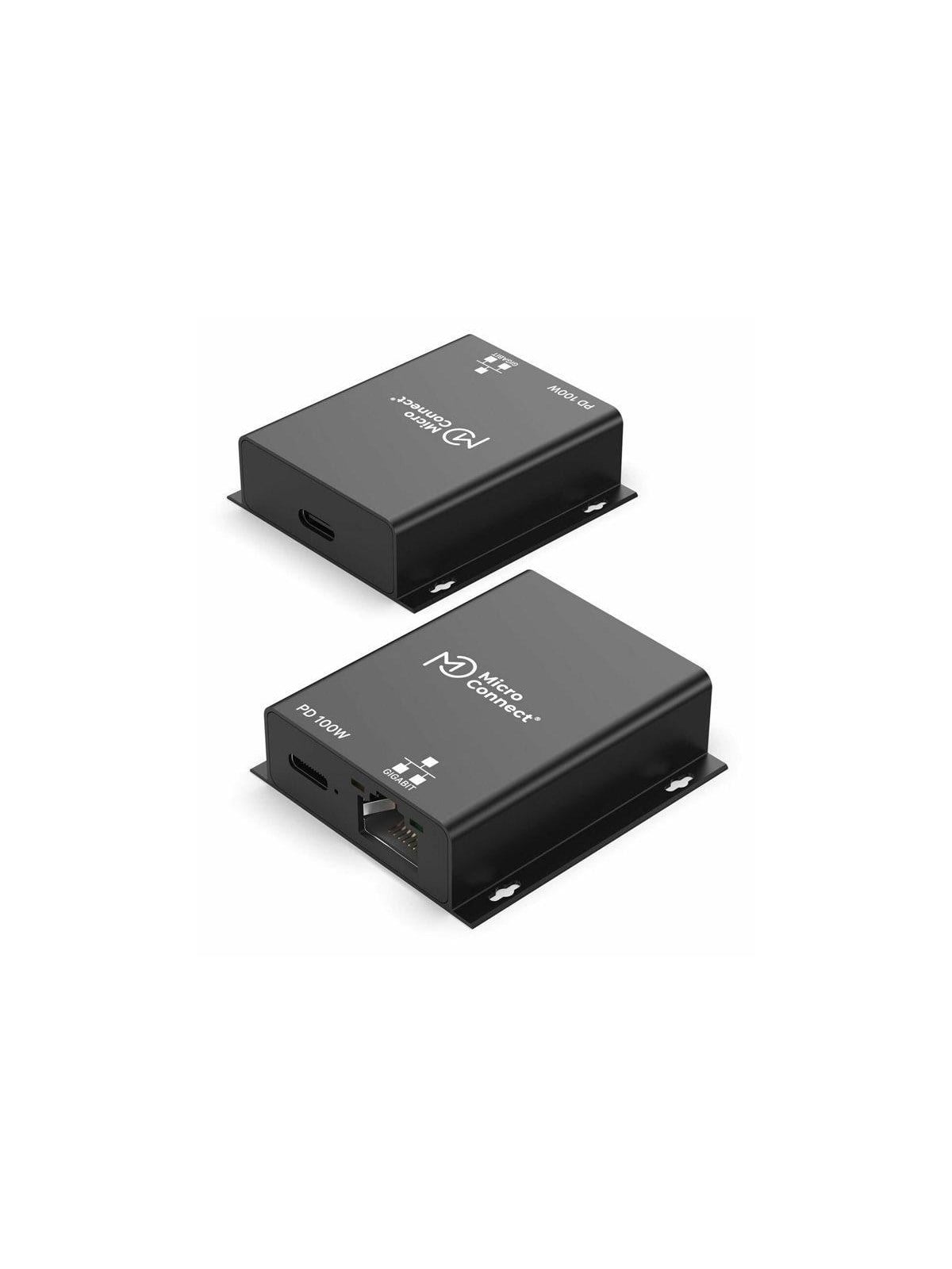 MicroConnect - Premium - network adapter - USB-C - Gigabit Ethernet x 1 + USB-C (power only) x 1