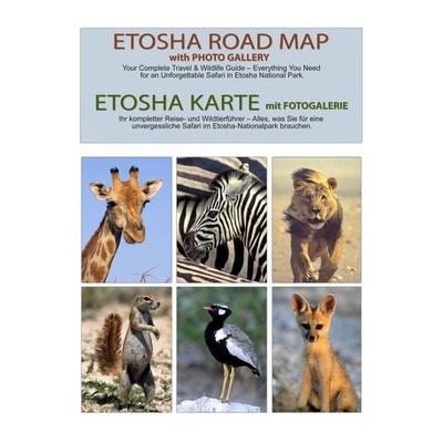ETOSHA KARTE mit Fotogalerie, Karte von , Wild Photo Shop, 978-3-947895-77-9