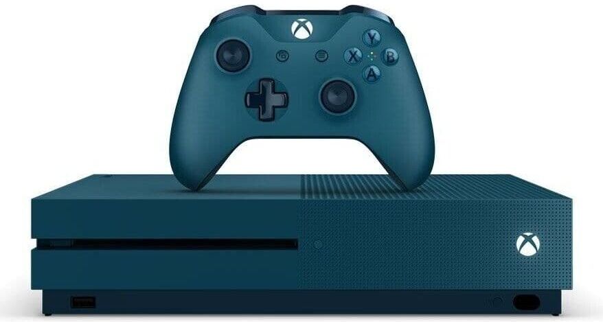 Microsoft Xbox One S 500GB Console - Deep Blue (Different Colour Controller), Used - Very Good