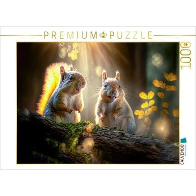 CALVENDO Puzzle Eichhörnchen | 1000 Teile Lege-Größe 64x48cm Foto-Puzzle für glückliche Stunden
