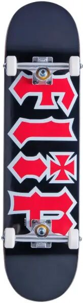 Skateboard Komplettboard Flip HKD (8" - Schwarz/Rot)